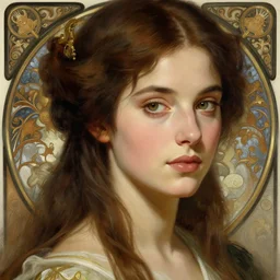 beautiful young sophie marceau, closeup, d & d, fantasy, intricate, elegant, highly detailed, digital painting, artstation, concept art, matte, sharp focus, illustration, art by artgerm and greg rutkowski and alphonse mucha