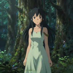 a portrait a dryad in a forest, very anime, intricate, tone mapped, ambient lighting, highly detailed, digital painting, artstation, concept art, sharp focus, by makoto shinkai and akihiko yoshida and hidari and wlop