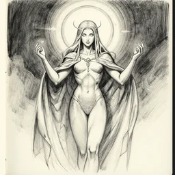 god of dreams, comic book sketch