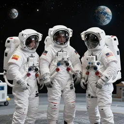 astronaut mommies in the space nursery