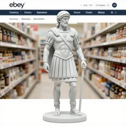 Image on the store website, eBay, Full body, 80mm resin figure model of Ancient Roman Citizens