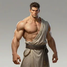 portrait of a draconic male, strong build, highly detailed, wearing simple robes, trending on art station, character concept art, photorealistic by michael komarck, greg rutkowski, victo ngai, artgerm and j. dickenson