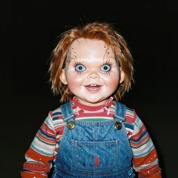 creepy grunge disposable camera photo of chucky | horror | nightmare