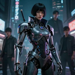 photo portrait of a cyberpunk robot assassin shogun from cyber city oedo 8 0 8, future tokyo, film noir, high detail, intricate detail, cinematic lighting, ghost in the shell, night, by sachin teng and sergey kolesov and ruan jia and heng z and wlop. beautiful, scifi, fantasy, hyper detailed, octane render, artstation