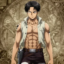 clear portrait of earen jeager as a titan, from attack on titans ( 2 0 0 9 ), sinister appearance, ripped clothing, athletic, cottagecore!!, background hyper detailed, character concept, full body, dynamic pose, intricate, elegant, highly detailed, digital painting, artstation, concept art, smooth, sharp focus, illustration, art by artgerm and greg rutkowski and alphonse mucha