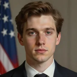 portrait of a 2 1 0 2 united states president, who is a young man a scholarly appearance, detailed face, 2 2 st century, highly detailed, cinematic lighting, digital art painting by greg rutkowski