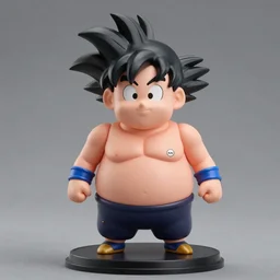 accurate detail ( dragon ball z styled ) peter griffin!!! nendoroid!!! figurine, studio lighting, grey background, no shadow, trending on artstation, 8 k, highly detailed!!!