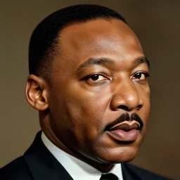 detailed realistic portrait, Martin Luther King,