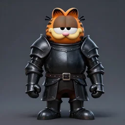 garfield as a black knight by larry elmore