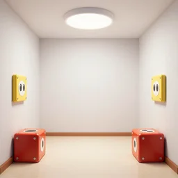 the interior of the mario bros house