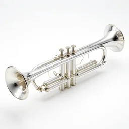a transparent glass trumpet