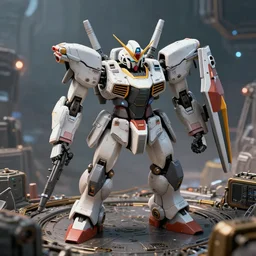 repairing a mecha on a machine world, year 2 0 8 8, photorealistic