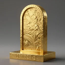 tombstone made of gold, stylized!!, artgerm!, artstation!!!, 9 9 design, pinterest, cgsociety, cgi, realistic, dramatic, cinematic, artistic, detailed!!!!