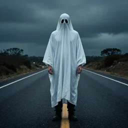 a ghost on the highway by eduardo valdes - hevia, paranormal photography