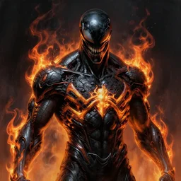 close up sci - fi horror dormammu marvel comics, black and flaming symbiote suit, intricate, elegant, highly detailed, centered, digital painting, concept art, smooth, sharp focus, illustration, artgerm, tomasz alen kopera, peter mohrbacher, donato giancola, joseph christian leyendecker, wlop, frank frazetta
