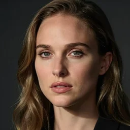 sharply defined portrait of natalie portman, soft light, deep shadows, highly detailed by hajime sorayama,