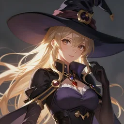 beautiful portrait of a Witch who looks like  Albedo, Overlord anime character design by Ross Tran, artgerm  detailed, soft lighting