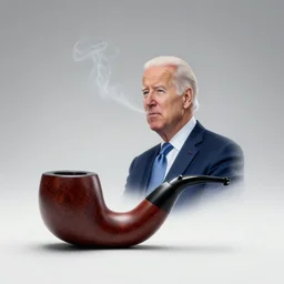hunter biden smoking crack pipe. wide angle view