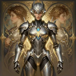 Symmetry!! portrait of the Guyver, sci-fi armour, tech wear, glowing lights!! sci-fi, intricate, elegant, highly detailed, digital painting, artstation, concept art, smooth, sharp focus, illustration, art by artgerm and greg rutkowski and alphonse mucha
