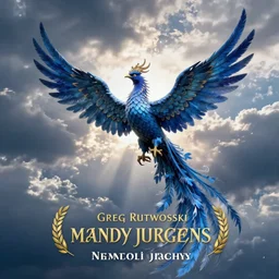 a giant blue phoenix in the sky, by greg rutkowski, mandy jurgens