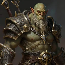 portrait of a moria orc, deep focus, intricate, highly detailed, digital painting, artstation, concept art, jrr tolkien, matte, sharp focus, illustration, d & d, fantasy, hearthstone, art by artgerm and greg rutkowski and alphonse mucha