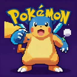pokemon db, pokemon monster inspired by ragnarok online, 1 2 8 bit, 1 0 0 0 x 1 0 0 0 pixel art, 4 k, super detailed, nintendo game, pixelart, high quality, no blur, sharp geometrical squares, concept pixelart