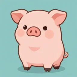 cute adorable pig by @ art _ of _ silverfox