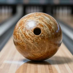 a bowling ball made of cardboard