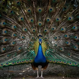 the vision of the universal peacock by james c. christensen, symbolist, visionary