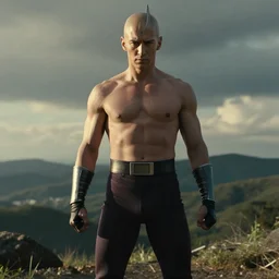 film still of ian mckellen playing saitama