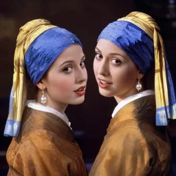 joey from friends as the girl with the pearl earring