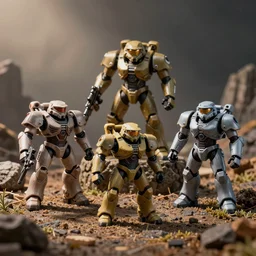 halo weapons as plastic warhammer figurine parts