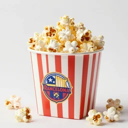 barcelona as popcorn, highly detailed