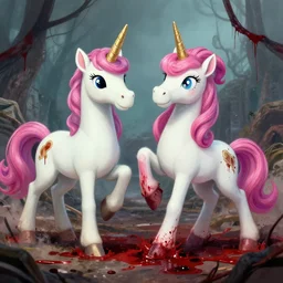a horrible bloody war fought by cheesy unicorns