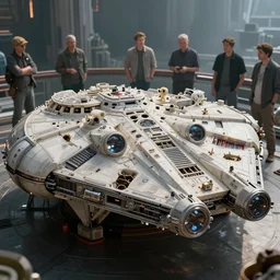 the millenium falcon built using glass and bone, soft, sharp focus, detailed, sci-fi, hyperrealism, artwork by Tooth Wu and wlop and beeple and dan mumford and greg rutkowski