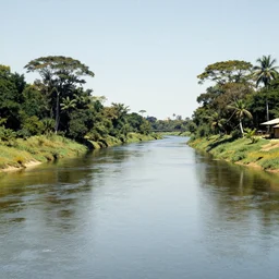 Pinheiro River, São Paulo art by Norman Rockwell