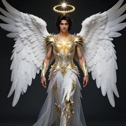 full body portrait of avan jogia as an angel magical star guardian. detailed face, concept art, intricate, highly detailed 8 k, smooth, sharp focus, handsome and aesthetic shape of face and body, artgerm, artstation, art by zexi guo and nira and junpei suzuki and gharliera and rinotuna