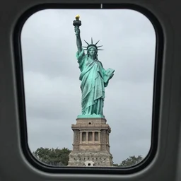 insanely perfect high-quality rain, in an insanely insanely insanely insanely realistic perfect normal world, an award winning insanely perfect high-quality photo by Saul Leiter of the insanely perfect high-quality statue of liberty from a very far insanely perfect high-quality sailboat's insanely high-quality window