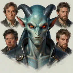 character concept portrait, centralized head and upper torso, male genasi, style digital painting, concept art, smooth, sharp focus, illustration, from metal gear, by ruan jia and mandy jurgens and william - adolphe bouguereau, artgerm