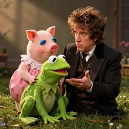 miss piggy cheating on kermit the frog with bob dylan