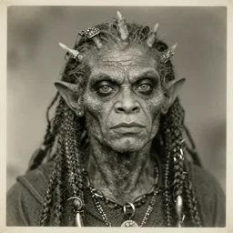 close up portrait of chupacabra, vintage 20s photograph