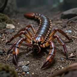 a monstrous scolopendra, d & d creature, photorealistic, by artgerm
