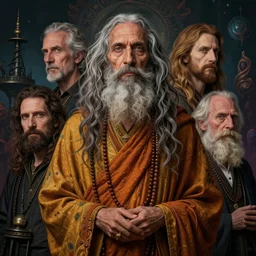 hyper detailed photorealistic majestic terence mckenna etheogenic monk portrait by alex grey, zbigniew bielak, donato giancola, victor nizovtsev, geof darrow, chris moore, intricate, epic, masterpiece, volumetric lighting