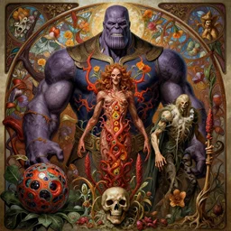 the platonic ideal of technology, flowers and ayahuasca cletus kasady ultimate carnage thanos dementor wild hunt doctor manhattan chtulu nazgul mandelbulb davinci, d & d, fantasy, ego death, detailed, intricate, hyperrealism, intense, scary, decay, art by artgerm and greg rutkowski and alphonse mucha
