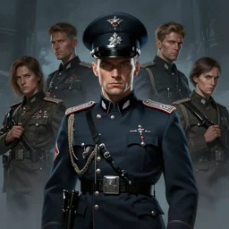 portrait of doctor ivo robotnik as a waffen - ss officer, epic, tragic, dark fantasy art, fantasy, pretty, hd shot, digital portrait, beautiful, artstation, comic style, by artgerm, guy denning, jakub rozalski, magali villeneuve and charlie bowater