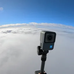 walking around in heaven, clouds, GoPro, wide angle lens, high resolution 8k,