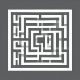 simple maze, vector art