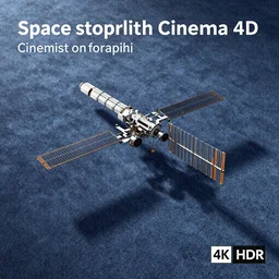 “Space station on orbit textured like a carpet, 4k HDR, shining, stunning picture, cinematography, Cinema 4D”