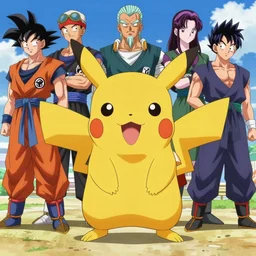 beautiful anime art of pikachu dressed as Goku by WLOP, rossdraws, Logan Cure, Mingchen Shen, BangkuART, sakimichan, yan gisuka, JeonSeok Lee, zeronis, Chengwei Pan on artstation