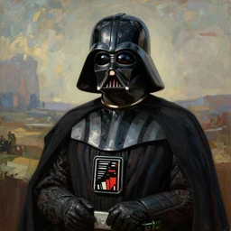 painting of darth vader by leonardo da vinci